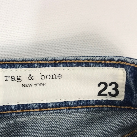 NWT Rag & Bone Nina High-Rise Ankle Cigarette jeans in gypsum - Picture 8 of 17